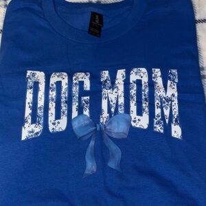 Blue 'Dog Mom'  Shirt